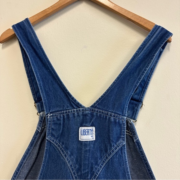 Liberty Blue Denim Carpenter Bib Overalls 42 x 32 - Picture 10 of 15